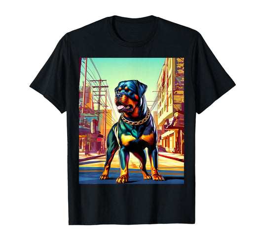 GTA Rottweiler Style T-Shirt