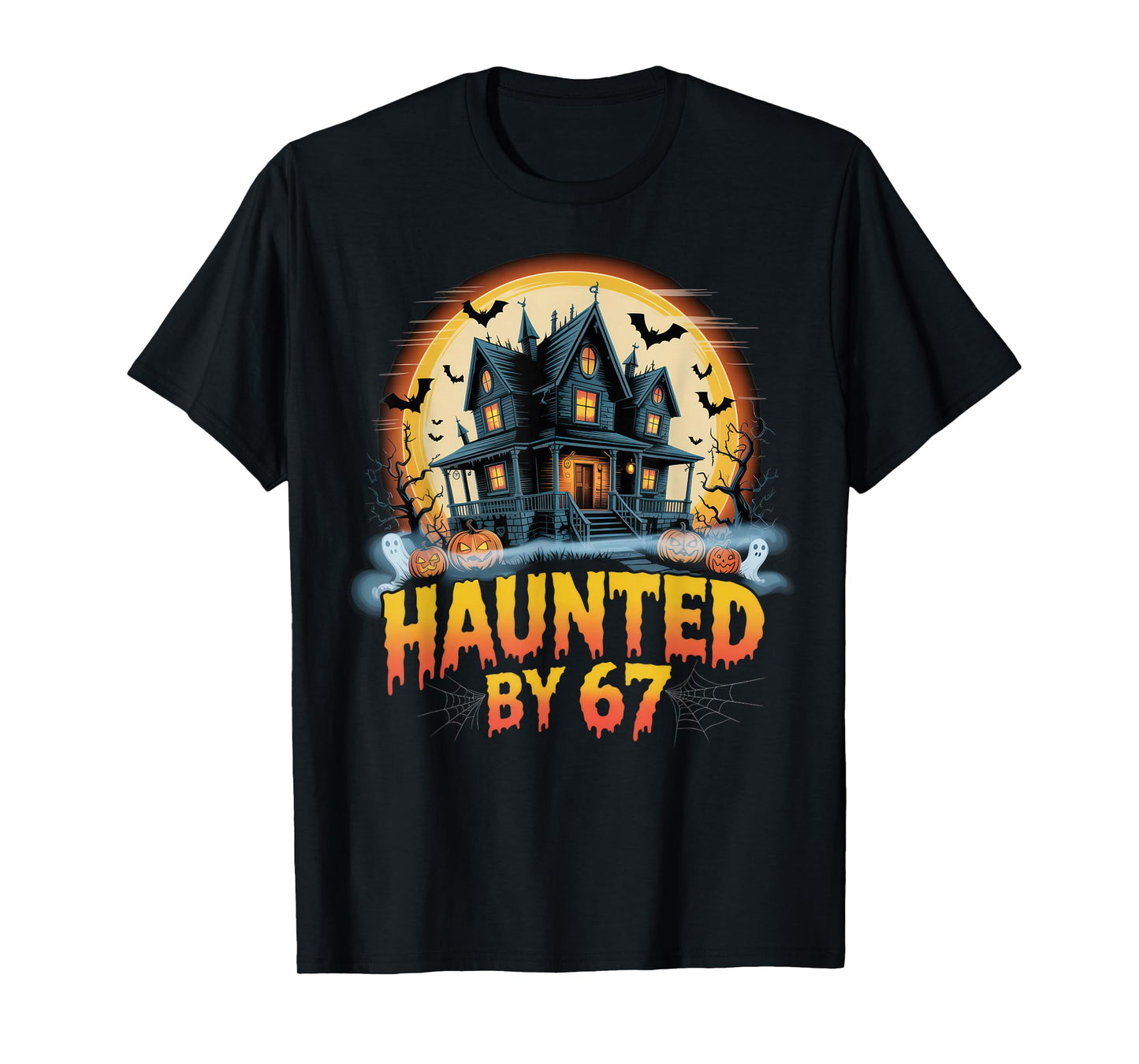67 Meme Halloween Costume Haunted by 6-7 Brainrot Six Seven T-Shirt