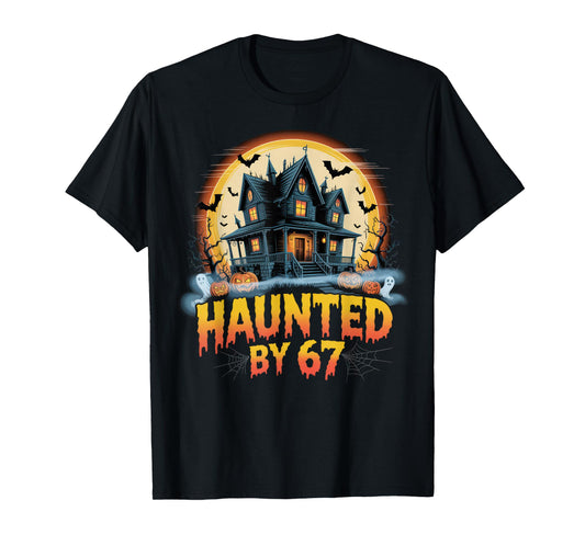 67 Meme Halloween Costume Haunted by 6-7 Brainrot Six Seven T-Shirt