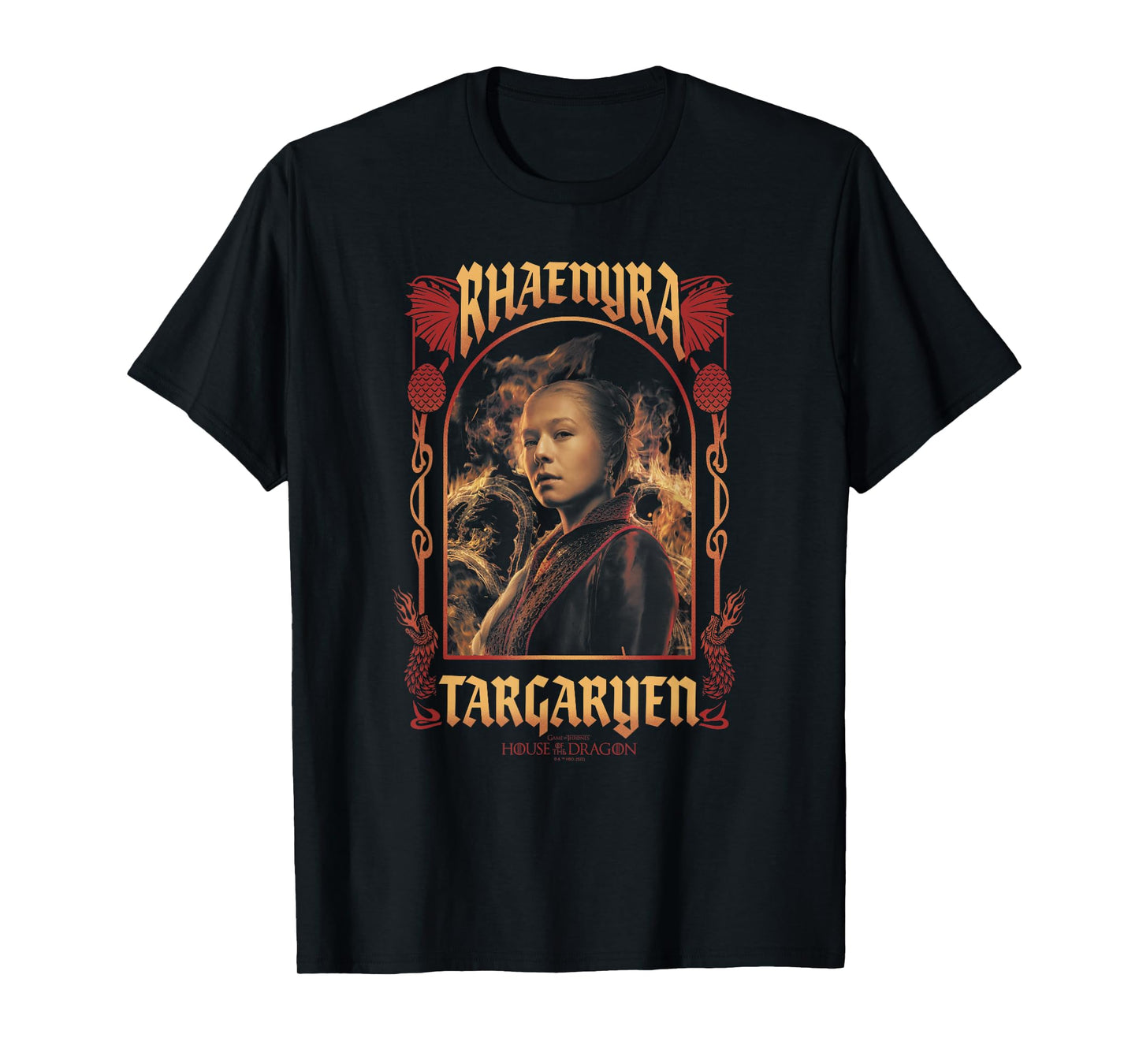 House of the Dragon Rhaenyra Targaryen Nouveau Portrait T-Shirt