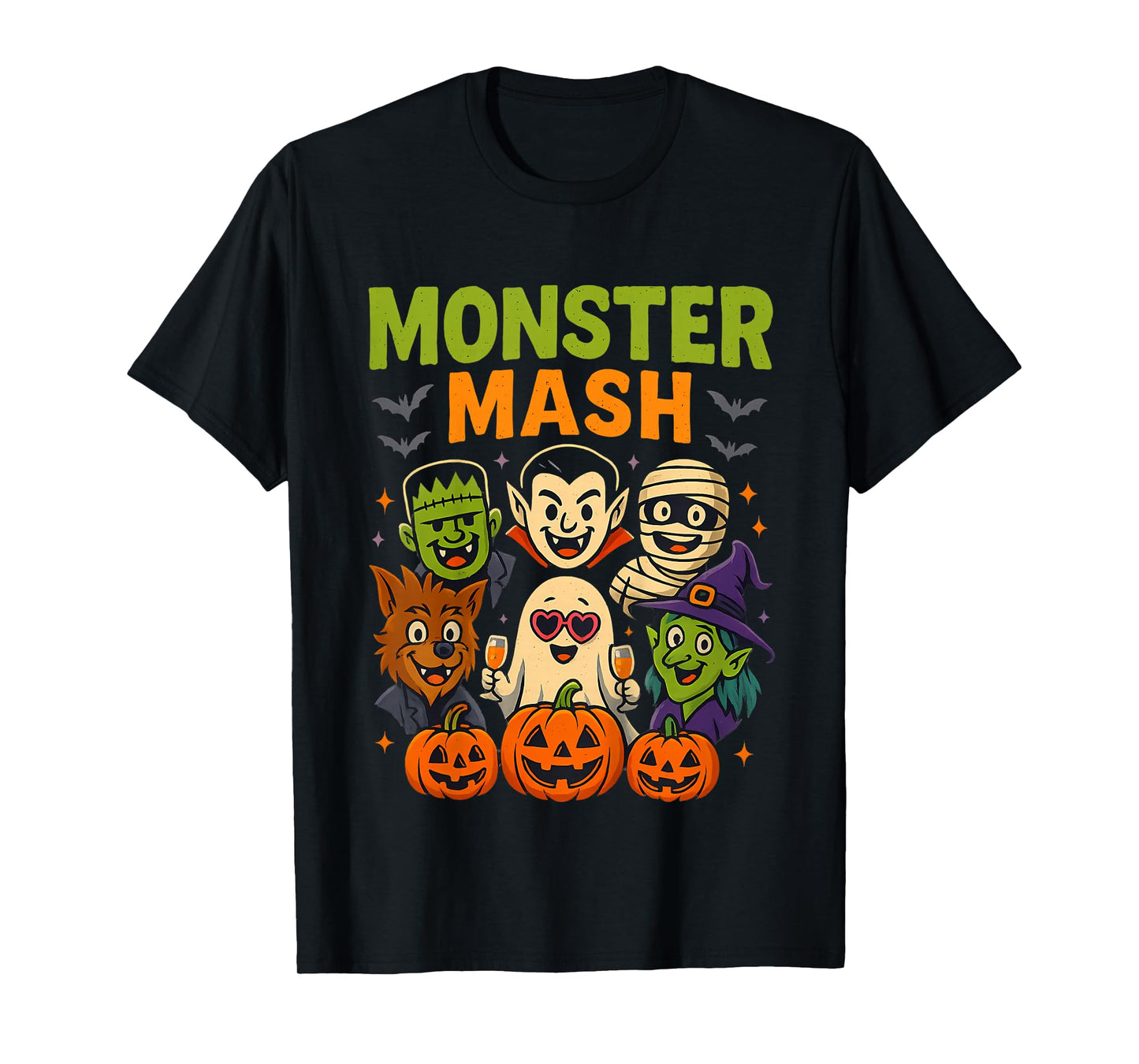 Kids Monster Mash Spooky Party Matching Outfit for Kids Parents H T-Shirt