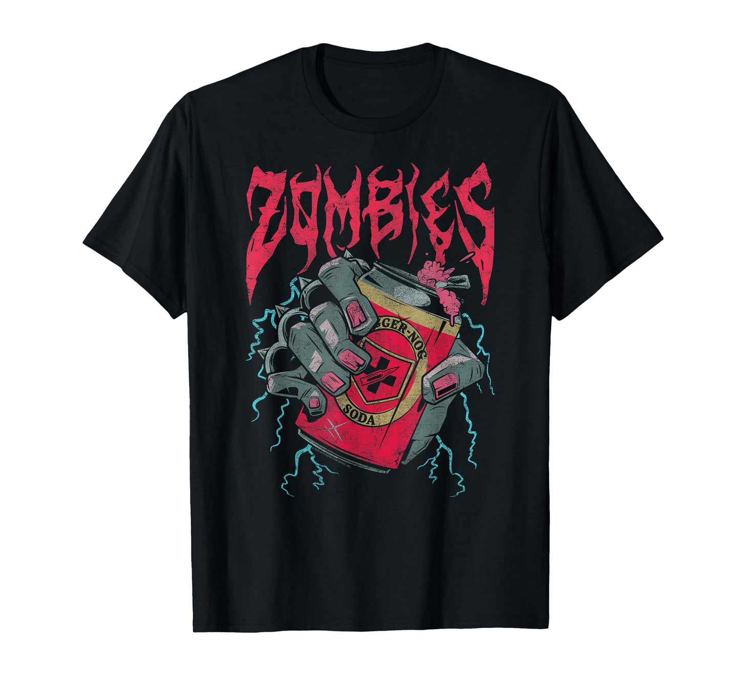 Call of Duty Heavy Metal Zombies Jugger Nog Video Game T-Shirt