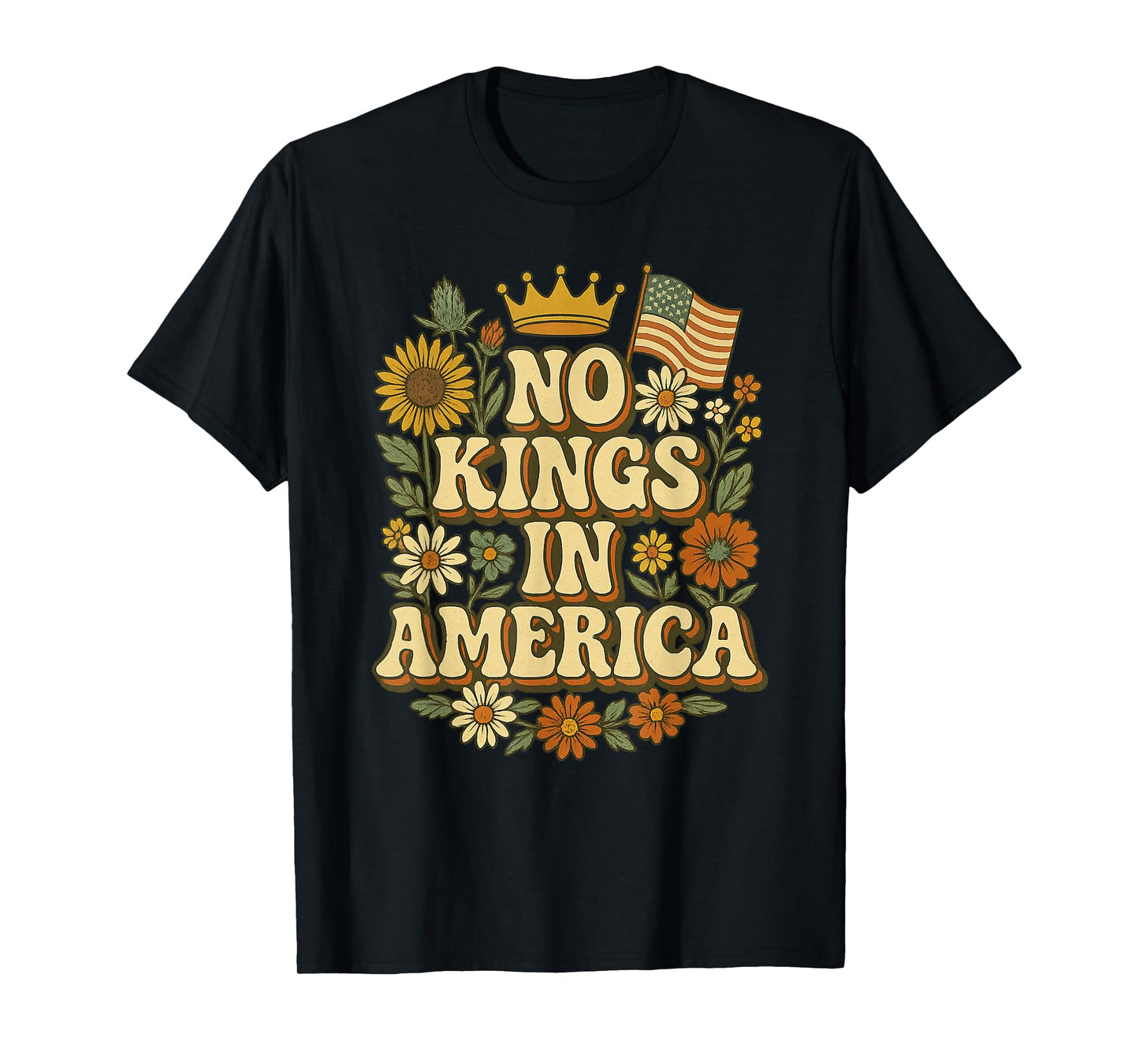 No King Design No Kings in America Political Men Women T-Shirt