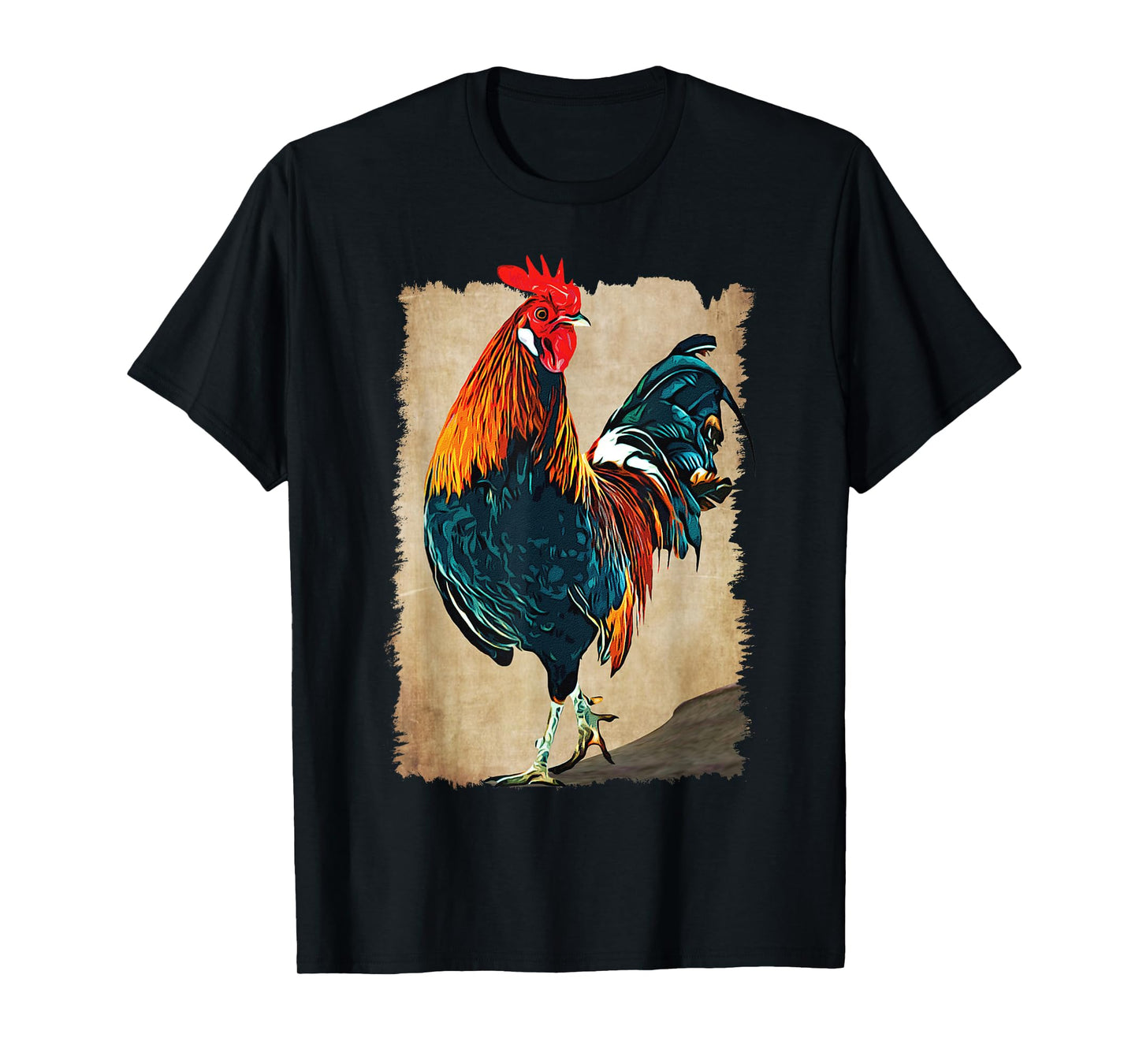 Rooster Shirt Cock Fight Chicken Vintage T-Shirt