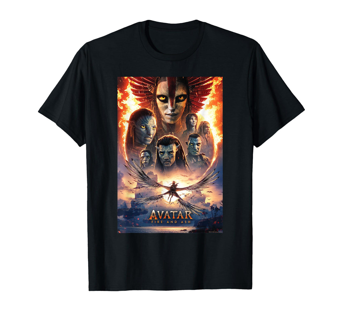 Avatar: Fire and Ash Official Movie Theatrical Poster T-Shirt