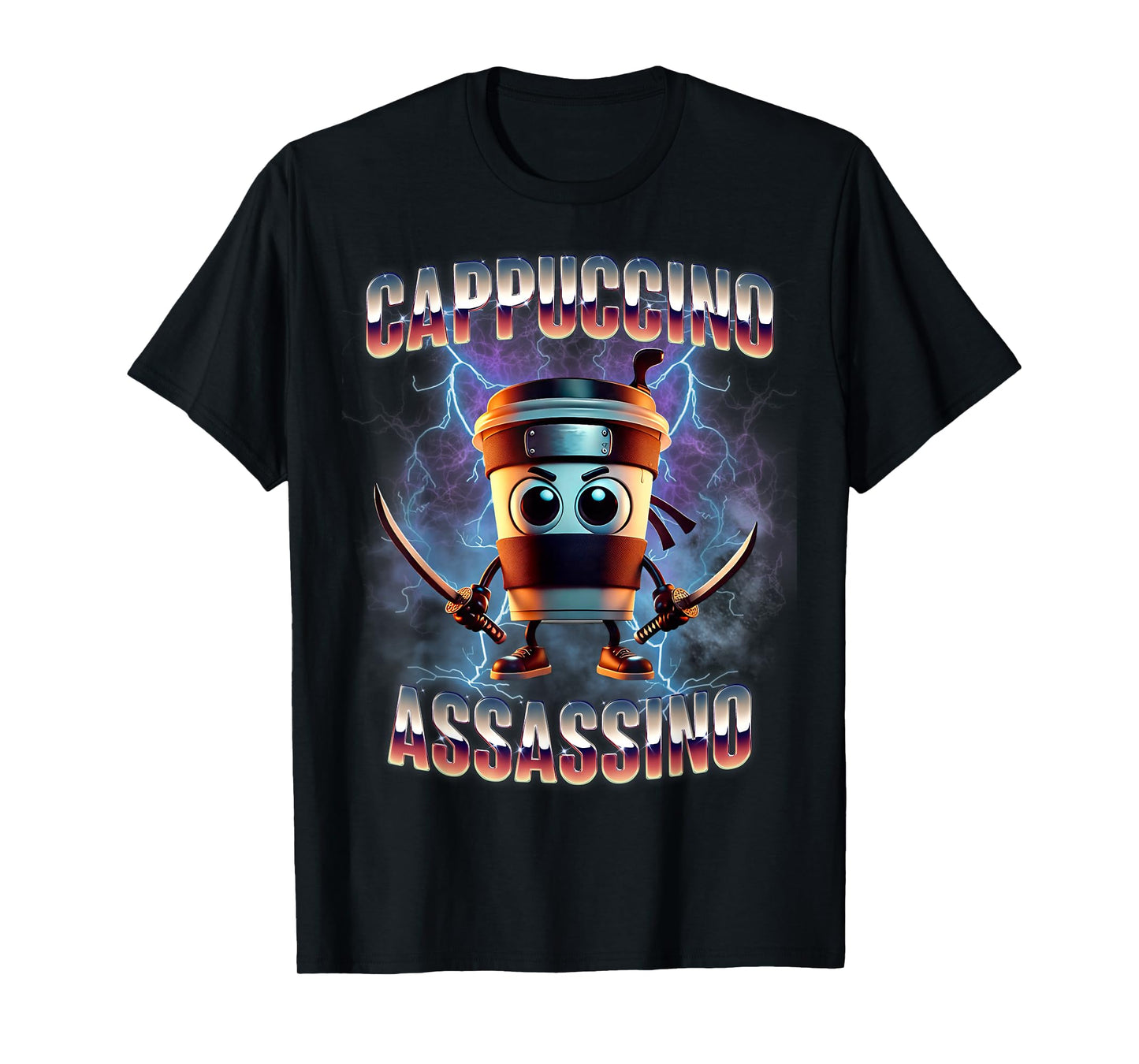 Cappuccino Assassino Brainrot Italian Meme T-Shirt