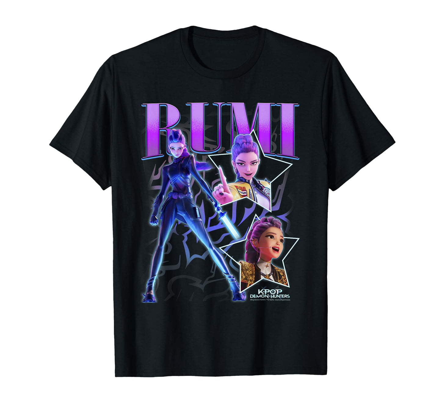Kpop Demon Hunters Halloween Rumi Showcase Y2K Style Poster T-Shirt