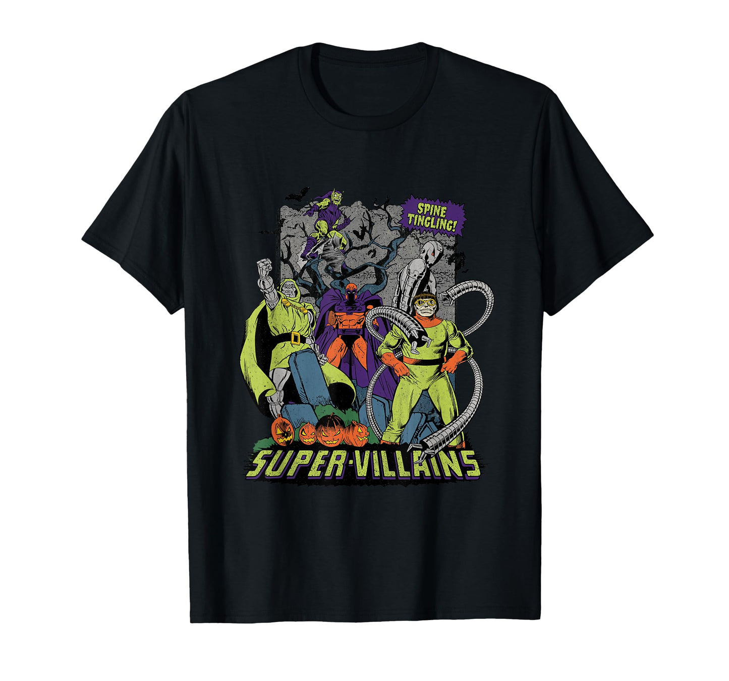 Marvel Halloween Spine-Tingling Super-Villains T-Shirt