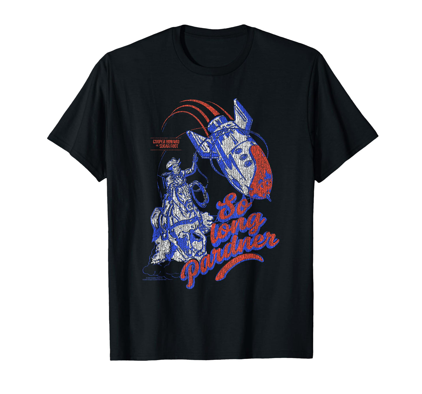 Fallout Retro So Long Pardner Wild Western Bomb TV Show T-Shirt