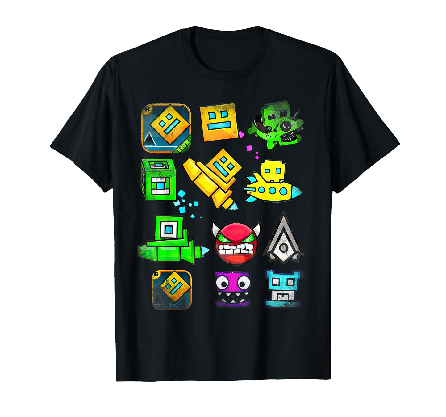Video Game Geometry Video Gamer Lover Dash T-Shirt