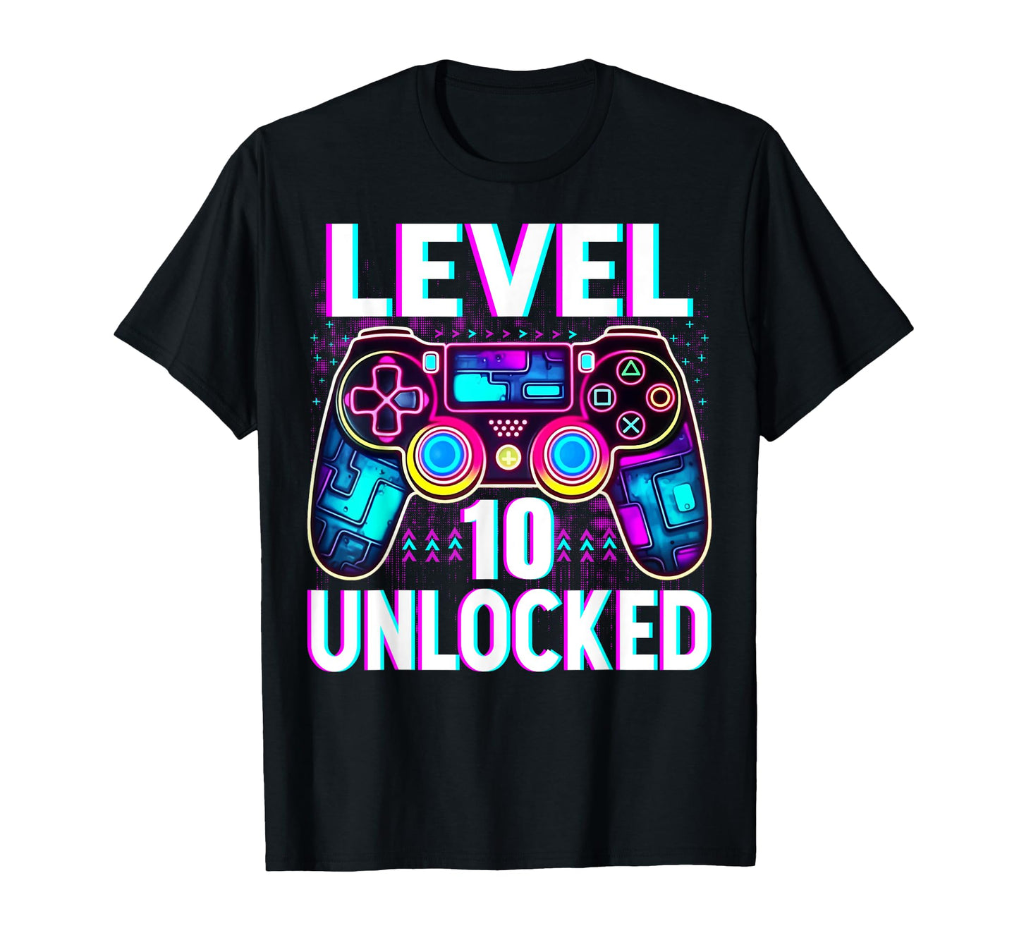 Level 10 Unlocked Shirt Funny Video Gamer Geek 10th Birthday T-Shirt