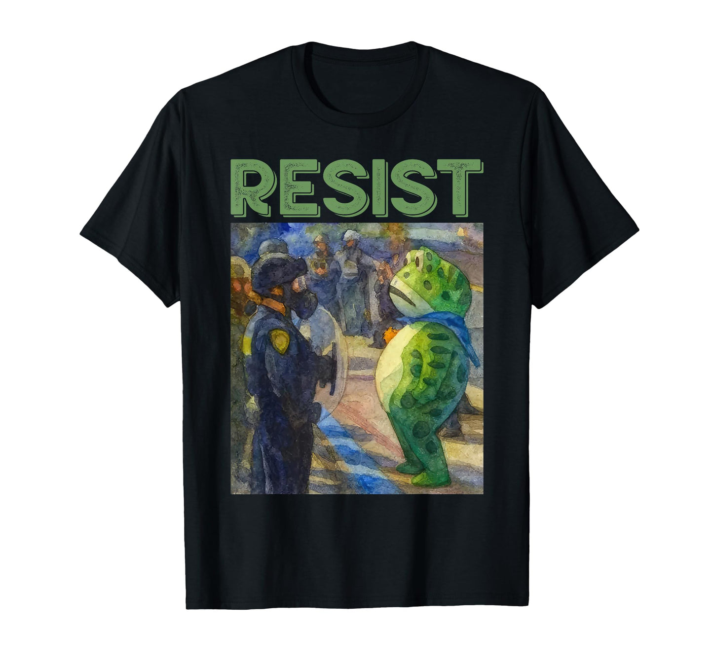 Resist Frog Portland Frog Protest for Men Women T-Shirt