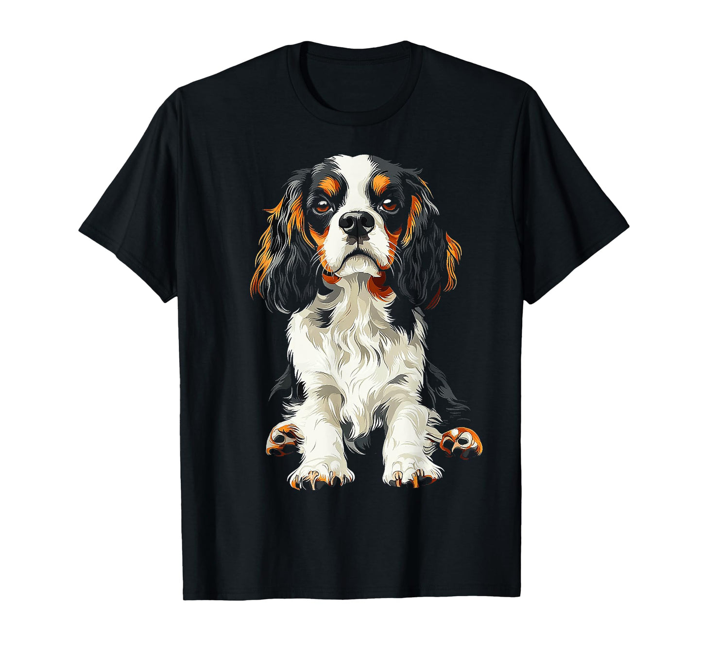 Cavalier King Charles Spaniel Dog Graphic Pet Artwork T-Shirt for Men Women Kids