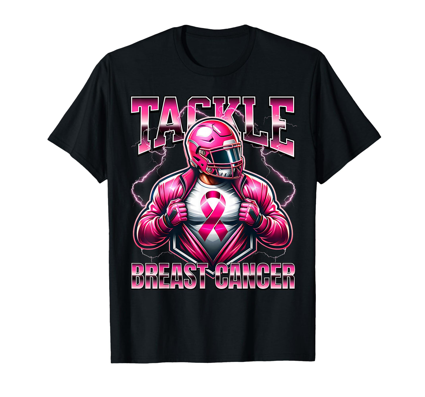 Tackle Breast Cancer Awareness American Football Men Women T-Shirt