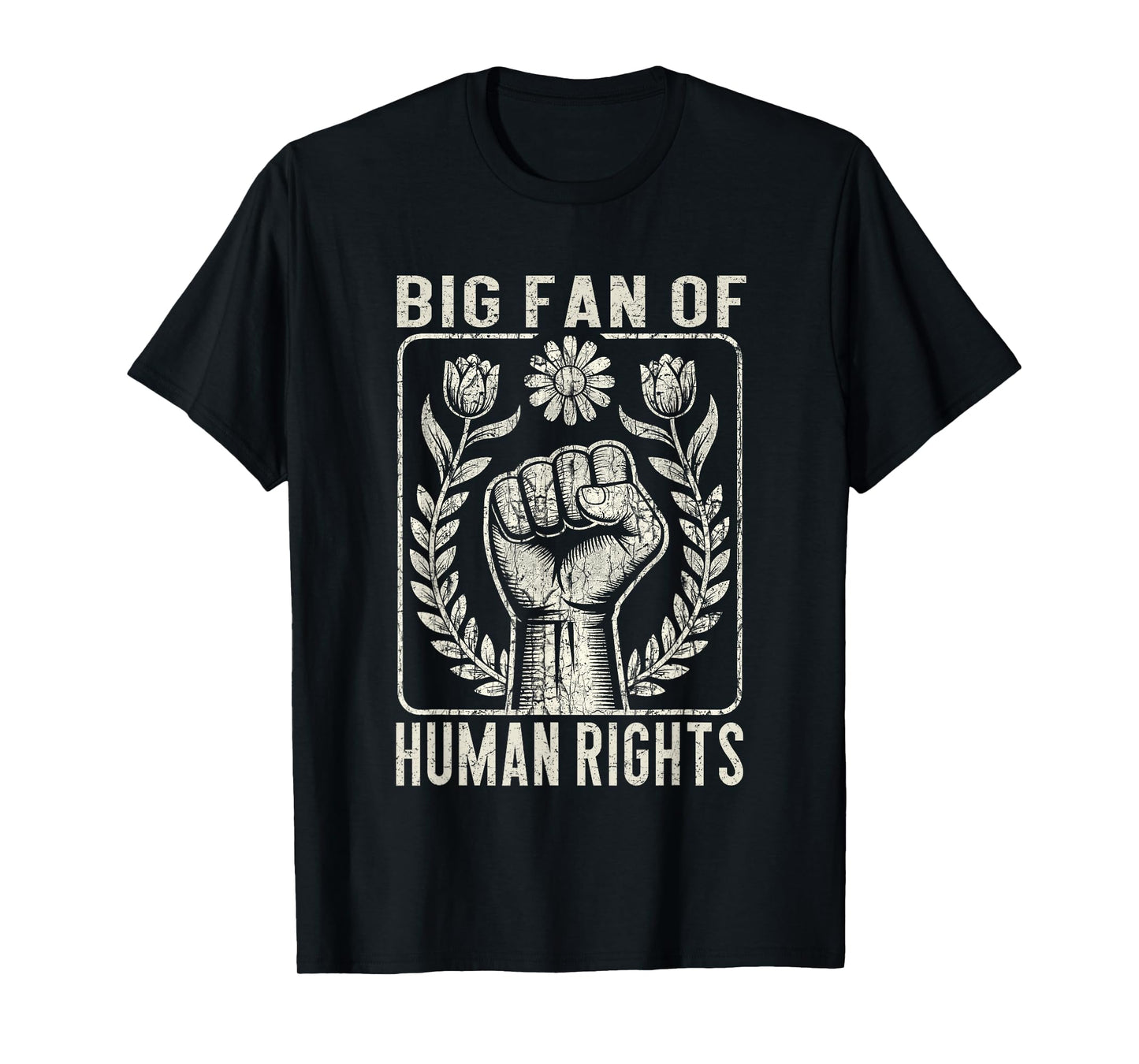 Big Fan of Human Rights Protest Quote Equality Graphic T-Shirt