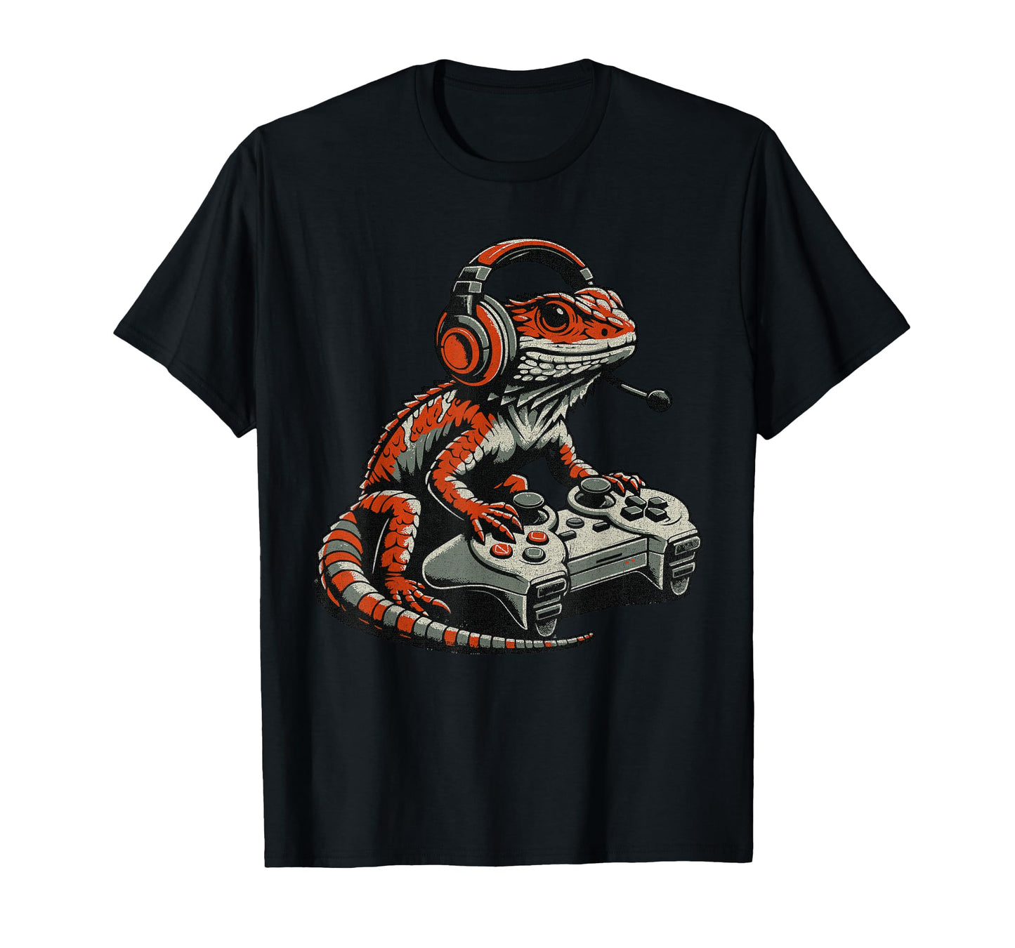Bearded Dragon Video Gaming Funny Gamer Animal Men Boys Kids T-Shirt