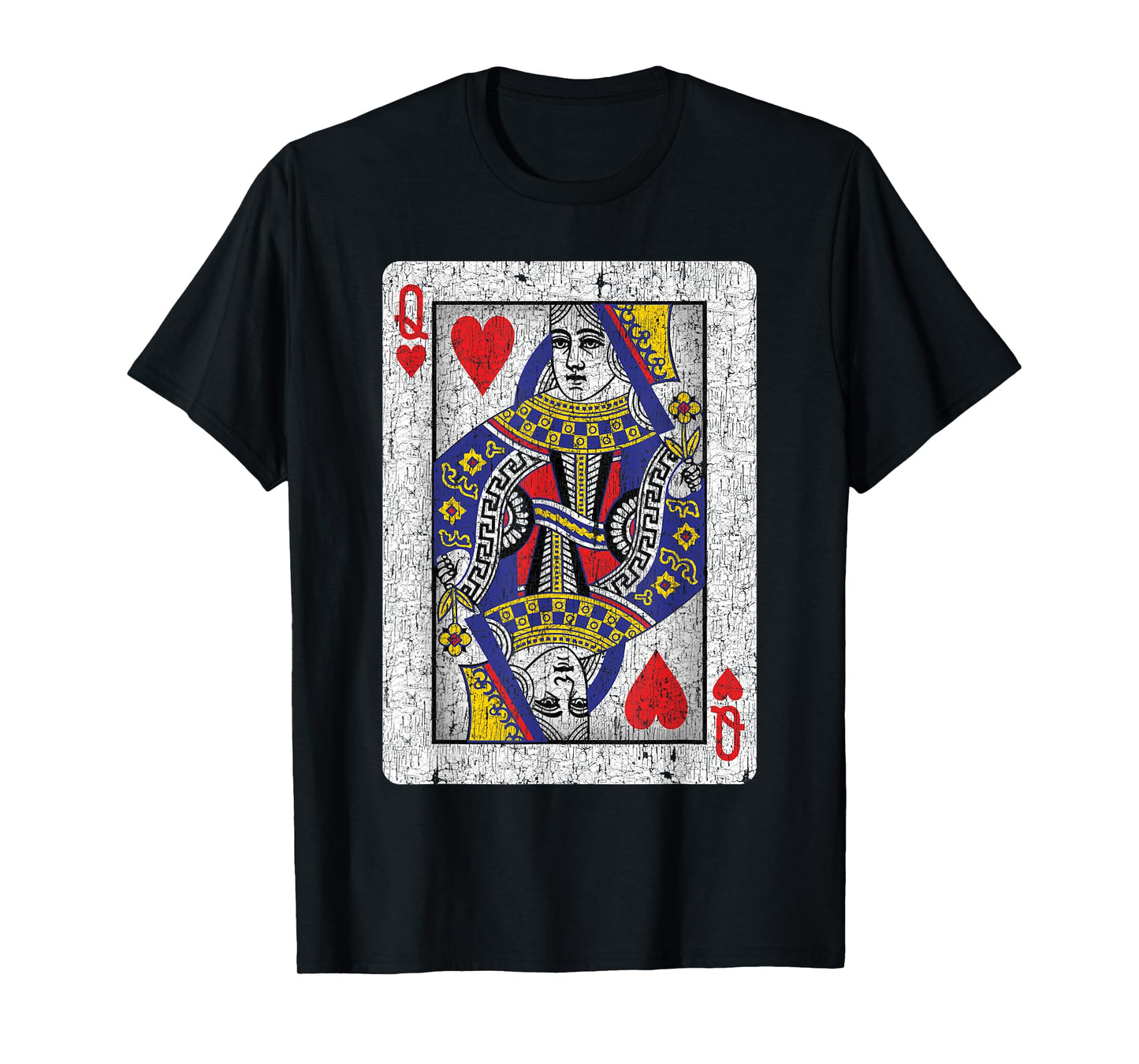 Queen of Hearts Card - Poker, Bridge Player, Costume T-Shirt