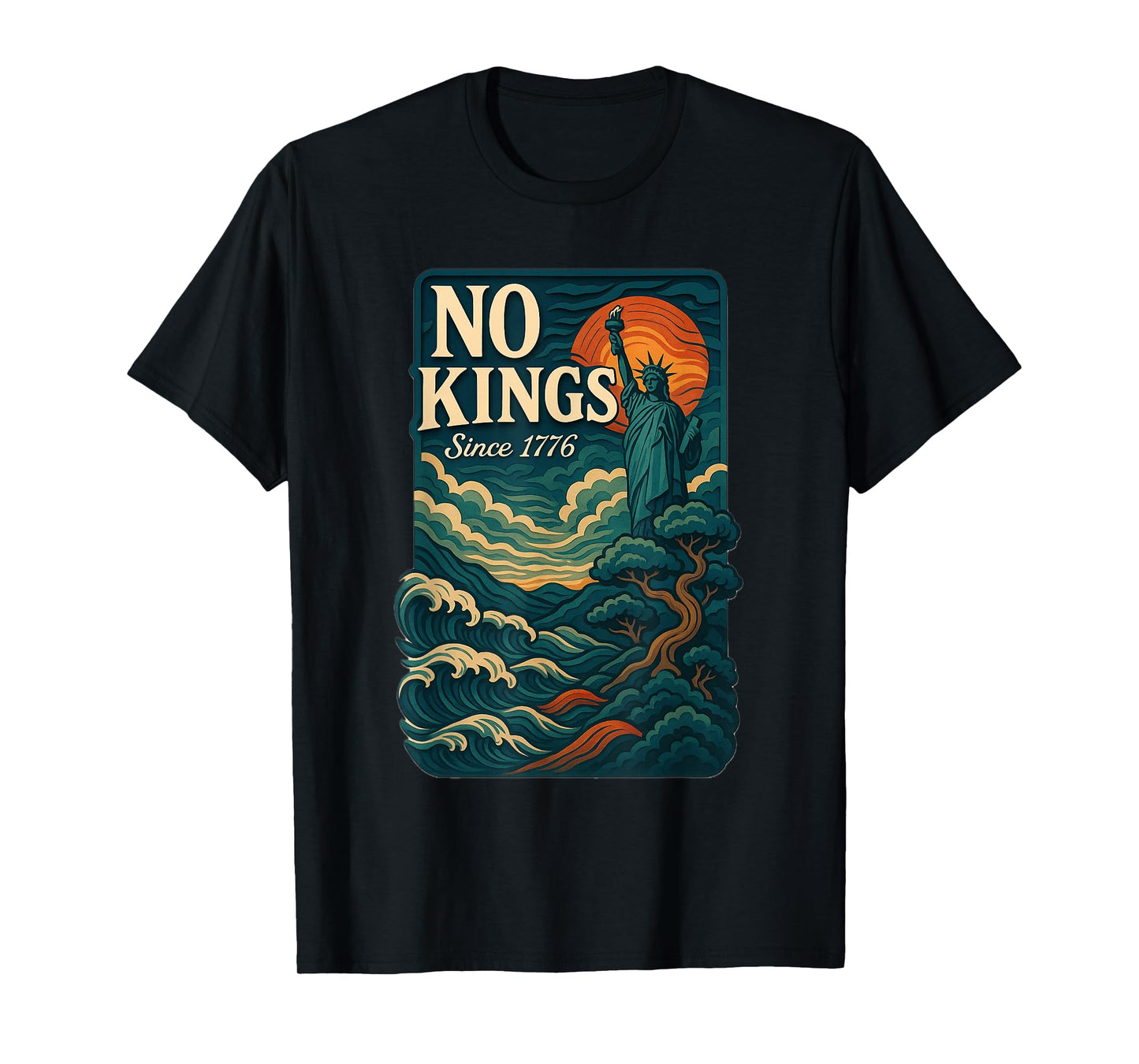 No Kings | Liberty & Democracy Statement Tee T-Shirt
