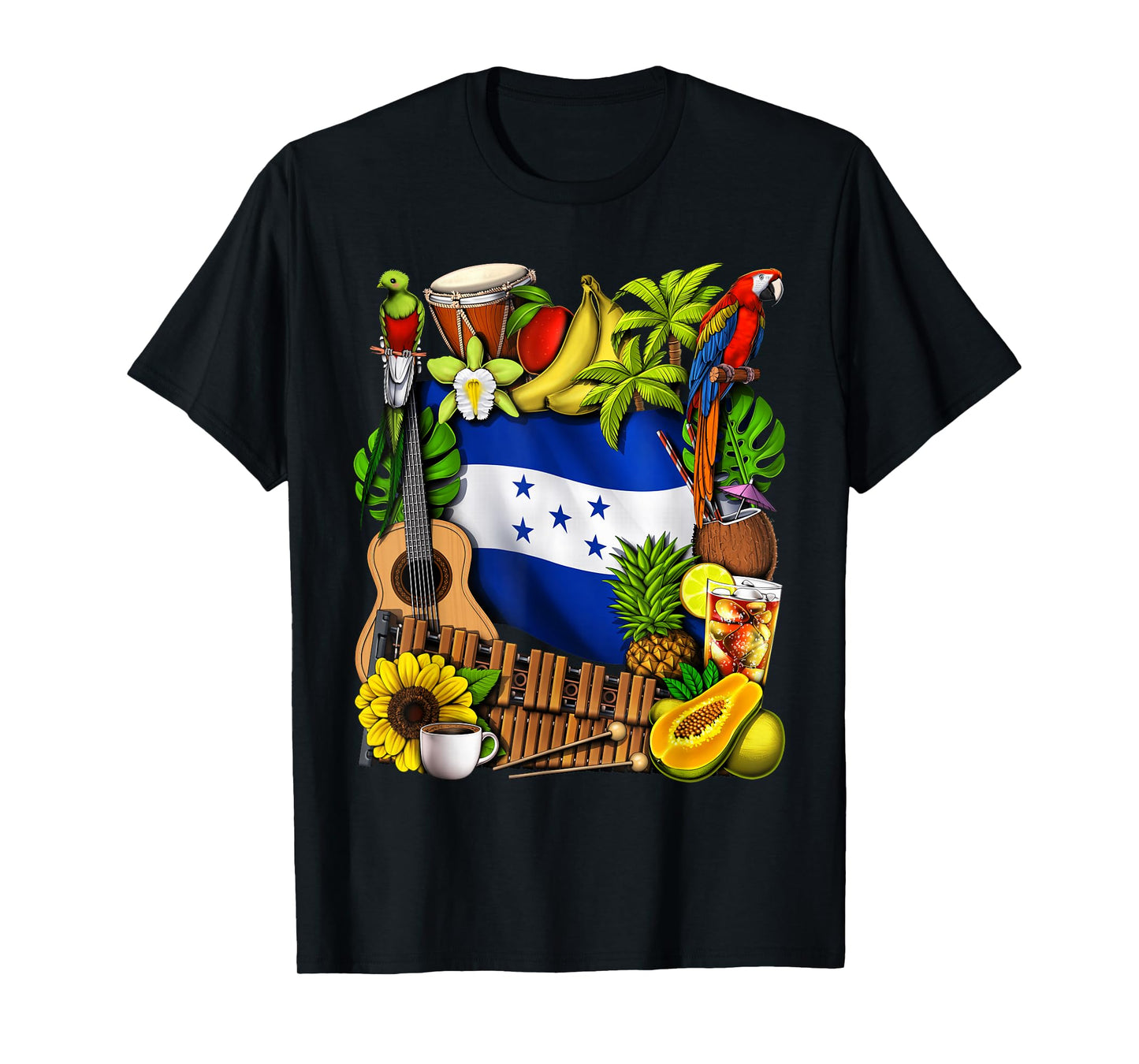 Honduras Heritage Honduran Flag Honduras Heritage Roots T-Shirt