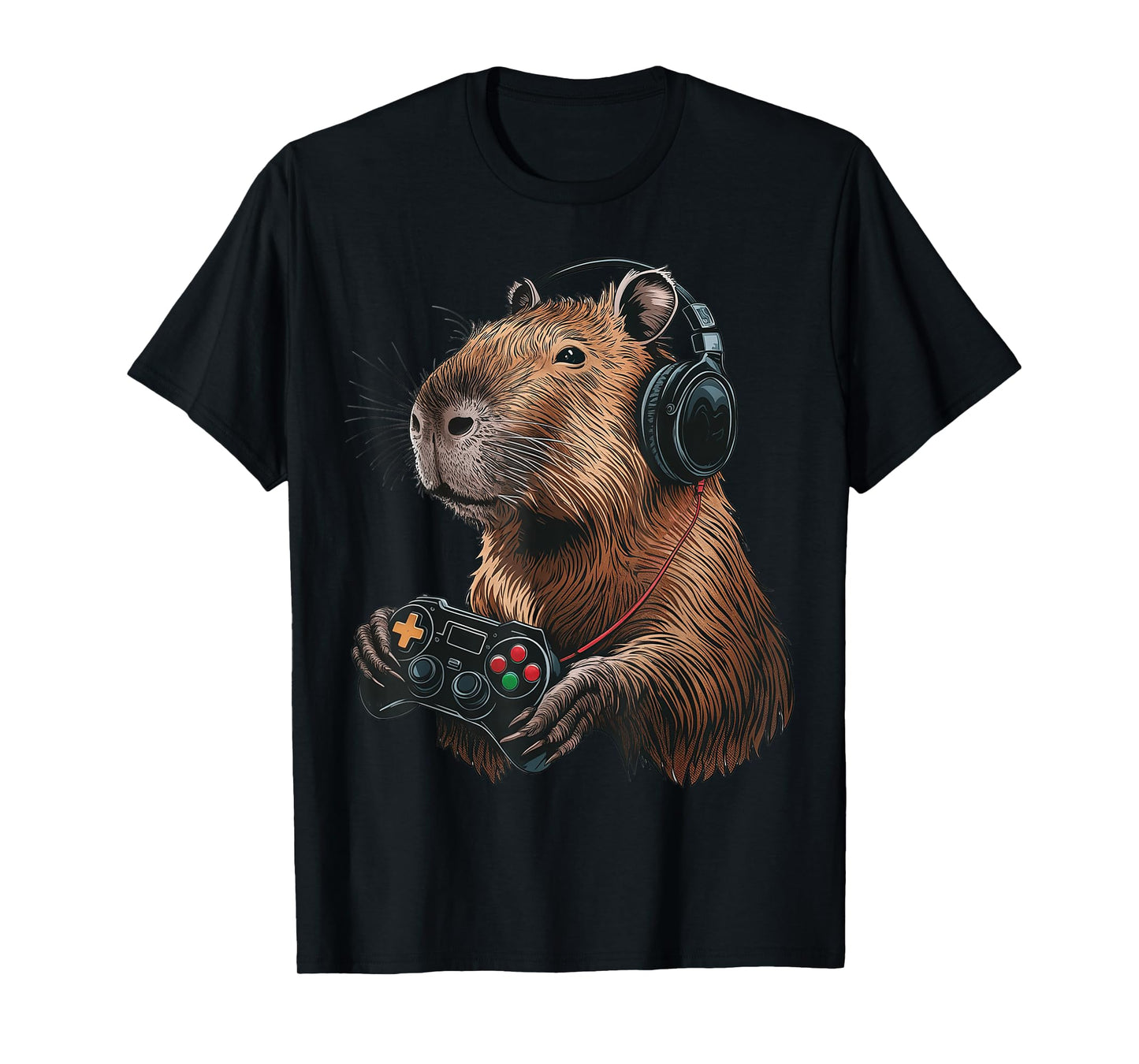 Capybara Gamer: Funny Capybara Gamer Video Game Silly T-Shirt