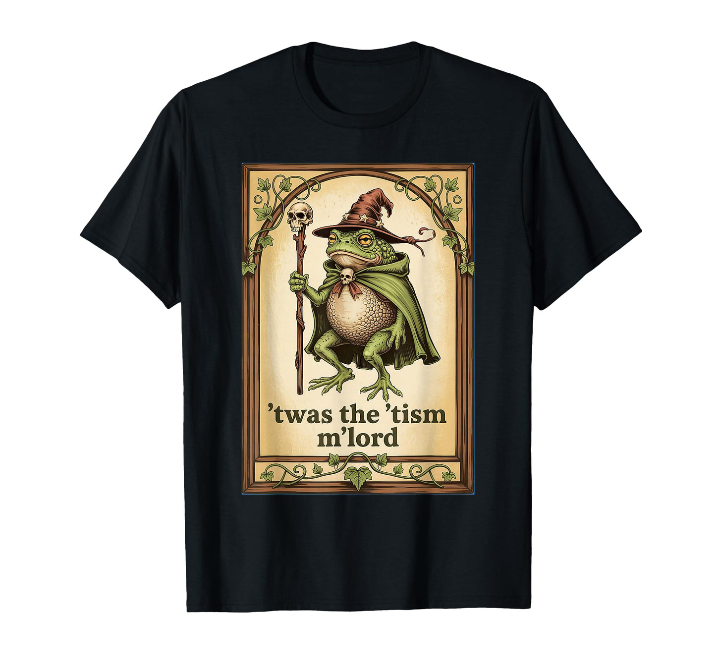 'Twas the 'Tism M'Lord Wizard Frog Autism T-Shirt