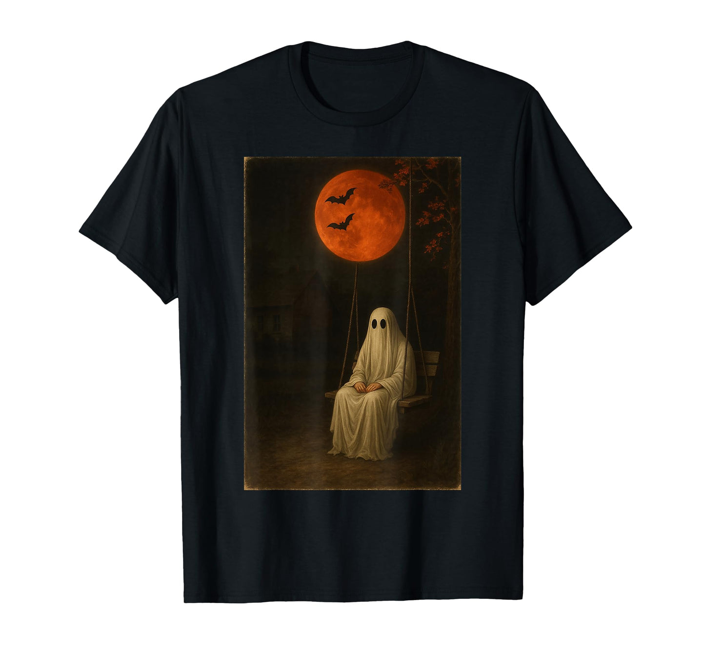 Spooky Ghost Funny Halloween Scary Horror Ghost Spooky Vibes T-Shirt