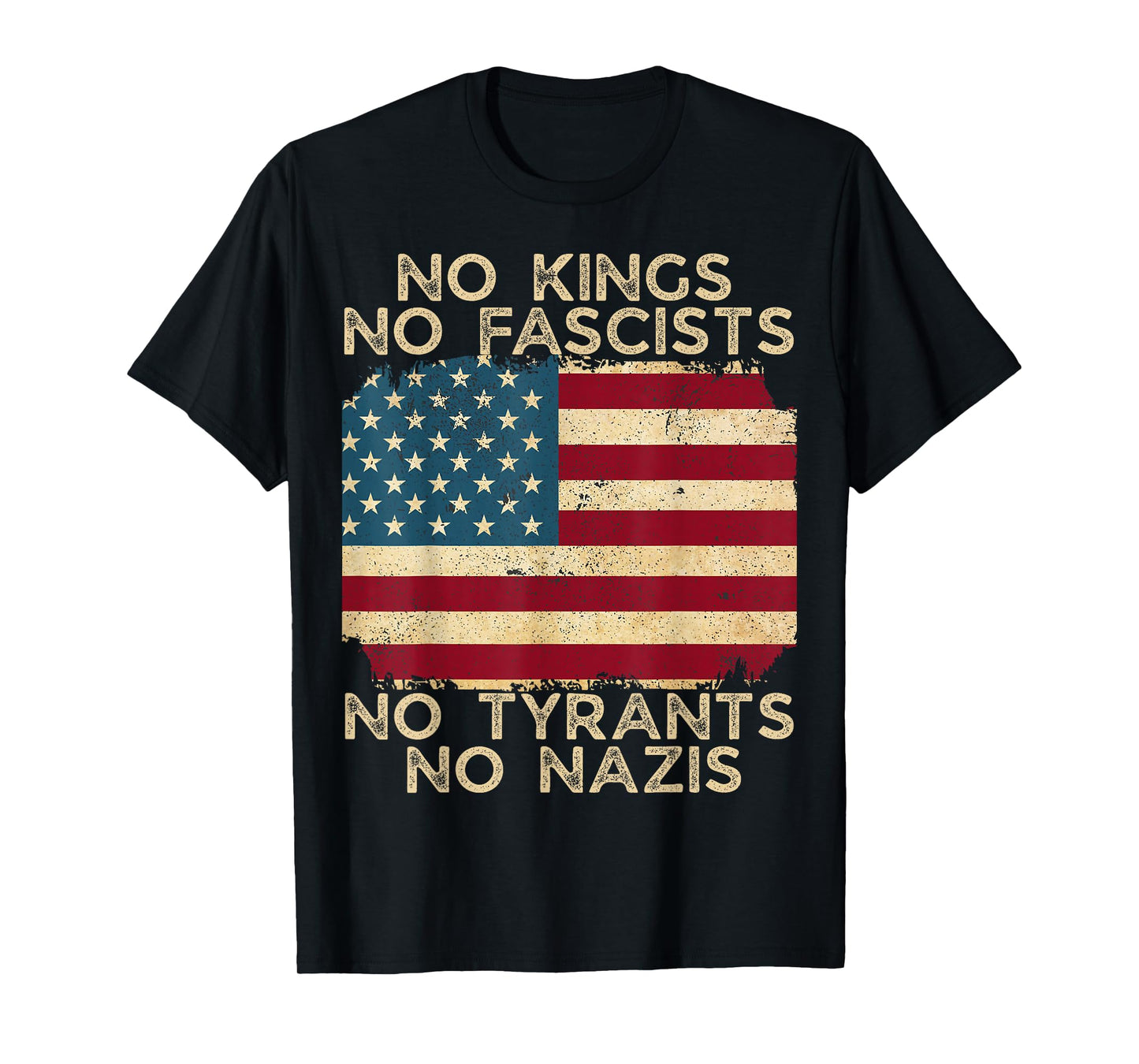 No Kings in America No Fascists We The People Political T-Shirt