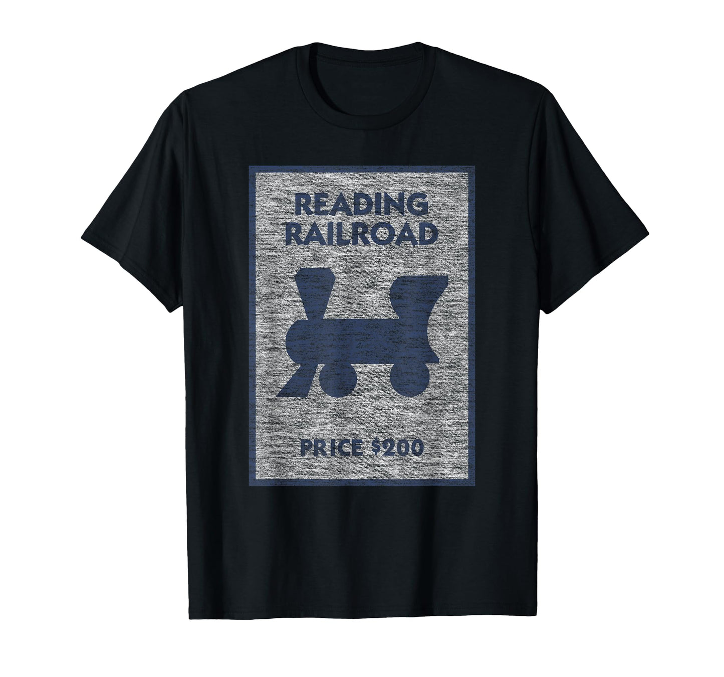 Monopoly Reading Railroad Vintage Place Icon Logo T-Shirt