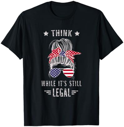 Think While It's Still Legal T-Shirt - T-Shirt | Black